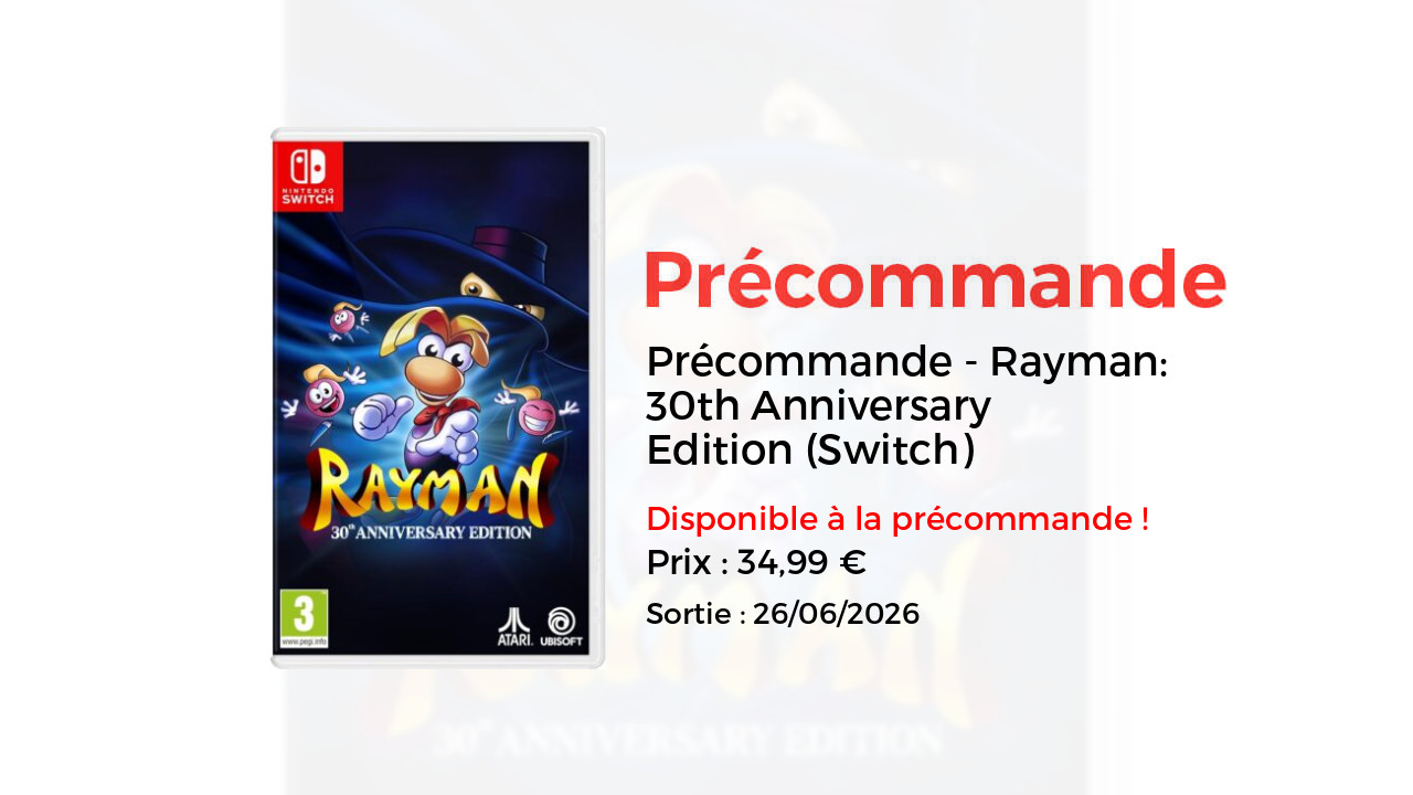 Rayman: 30th Anniversary Edition (Switch)