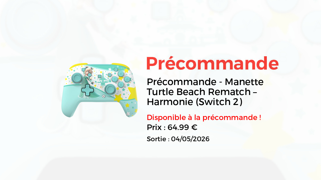 Manette Turtle Beach Rematch – Harmonie (Switch 2)