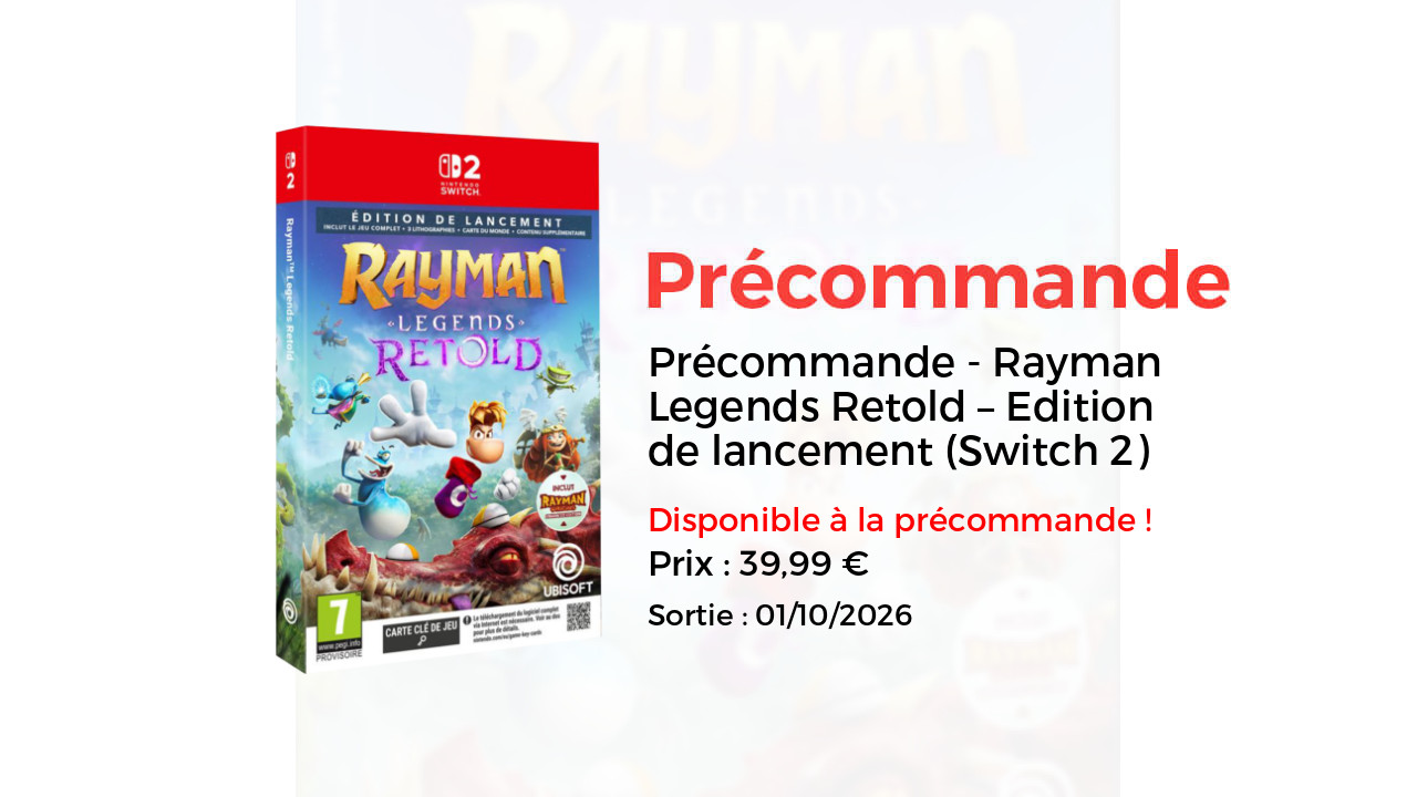 Rayman Legends Retold – Edition de lancement (Switch 2)