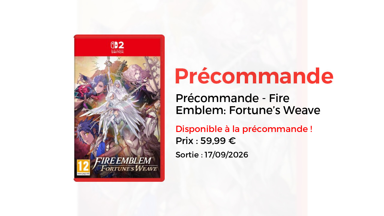 Fire Emblem: Fortune&rsquo;s Weave